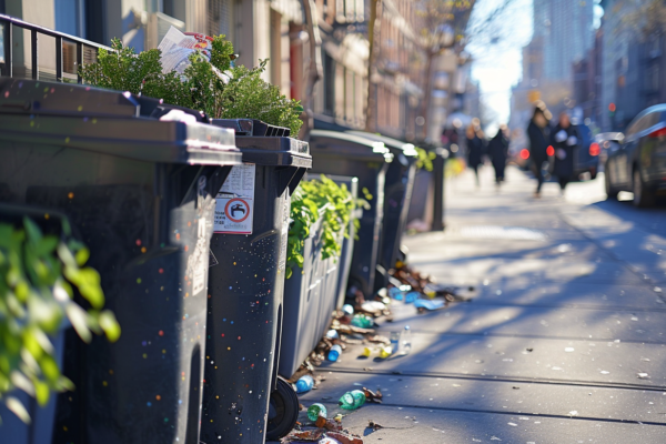 Règles de placement des poubelles sur trottoir : conseils et normes municipales